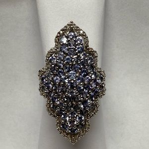 Tanzanite sterling silver ring